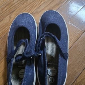 Navy Blue Kids Shoes with Strap